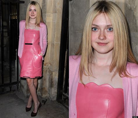 dakota fanning dons pepto-bismol pink to miu miu|Dakota Fanning Network .